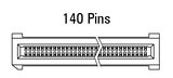 Rozměr EC.8 rovný, 140pinový