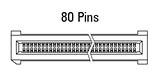 Rozměr EC.8 rovný, 80pinový