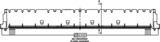 Zástrčka Colibri 8 mm, 440 pinů – rozměry